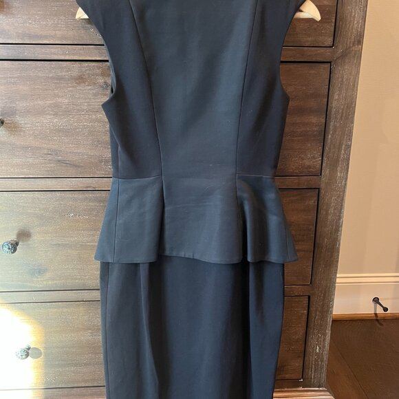 Ted Baker London Women’s Jamthum Peplum Stretch Zip Little Black Dress - Picture 4 of 6